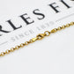Pre-Owned 9ct Gold Belcher Chain Necklace 34 Inch