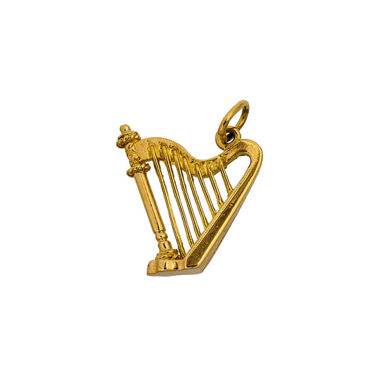 Pre-Owned 9ct Gold Harp Charm