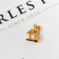 Pre-Owned 9ct Gold Stork & Baby Charm