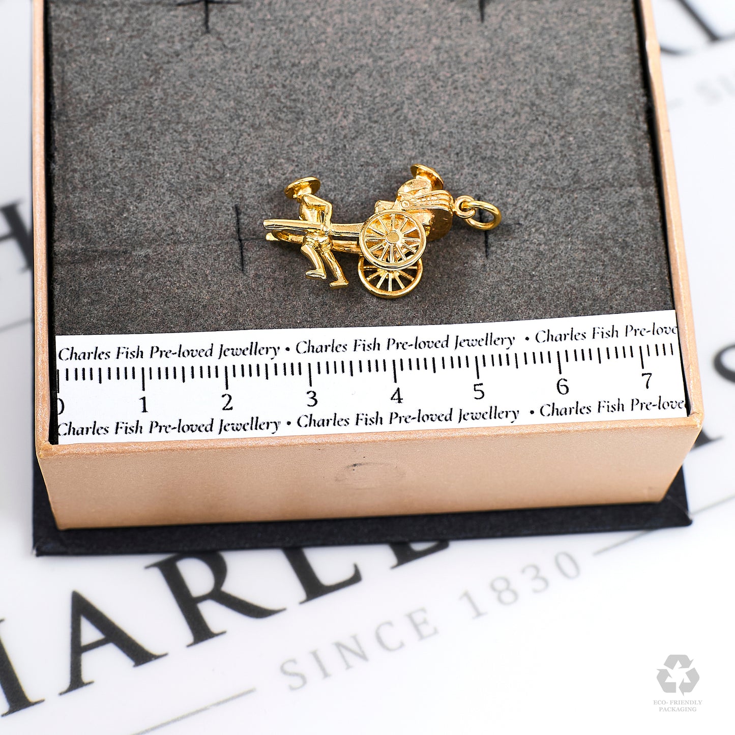 Pre-Owned 9ct Gold Rickshaw Charm