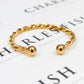 Pre-Owned 9ct Gold Twist Torque Bangle