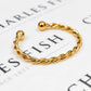 Pre-Owned 9ct Gold Twist Torque Bangle