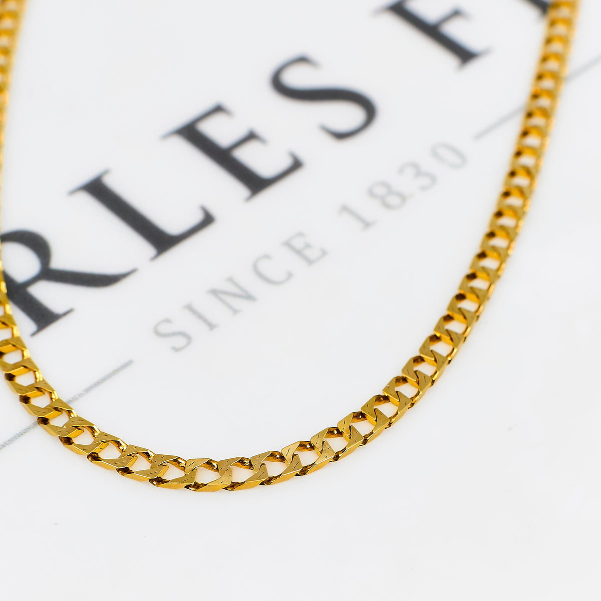 Pre-Owned 9ct Gold Curb Chain Necklace