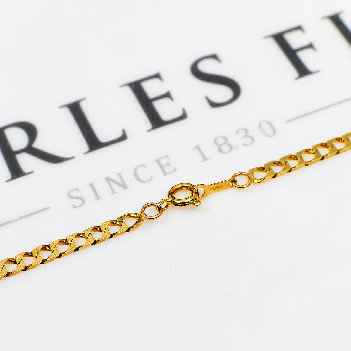 Pre-Owned 9ct Gold Curb Chain Necklace