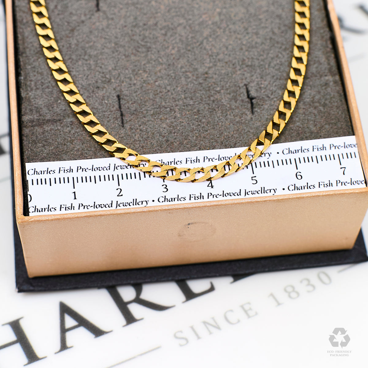 Pre-Owned 9ct Gold Curb Chain Necklace