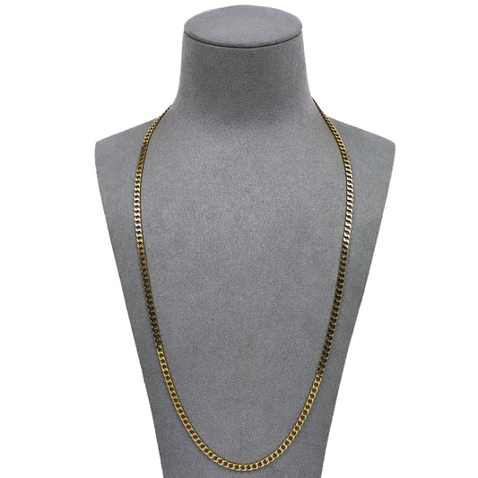 Pre-Owned 9ct Gold Curb Chain Necklace