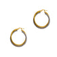 Pre-Owned 14ct Gold 2 Tone Creole Hoop Earrings