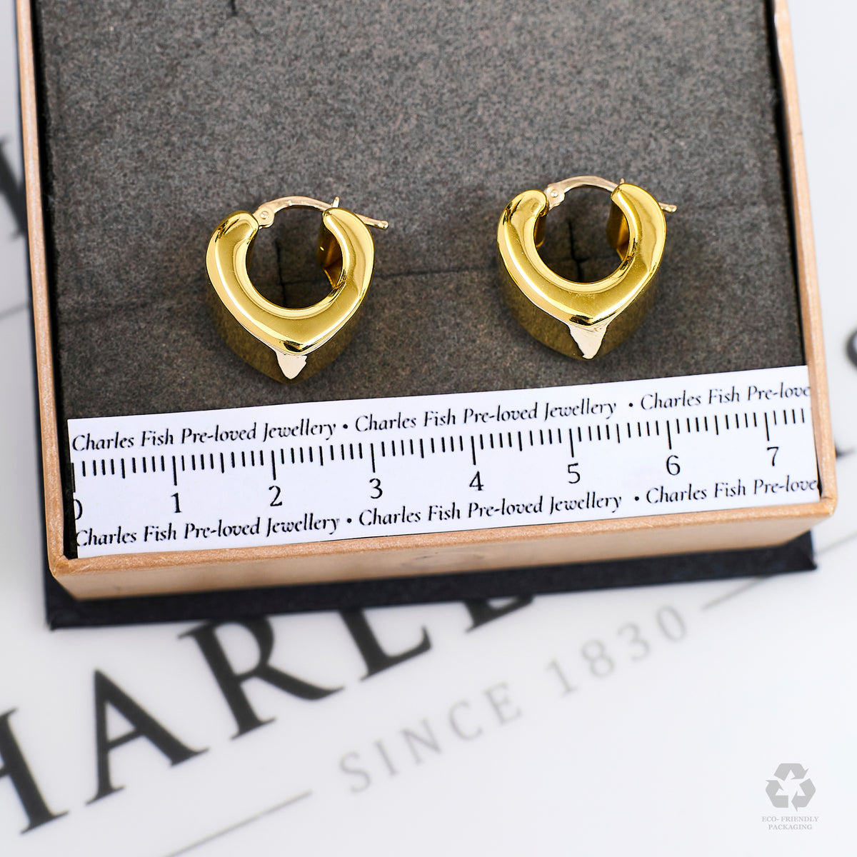 Pre-Owned 18ct Gold Creole Earrings PETITE