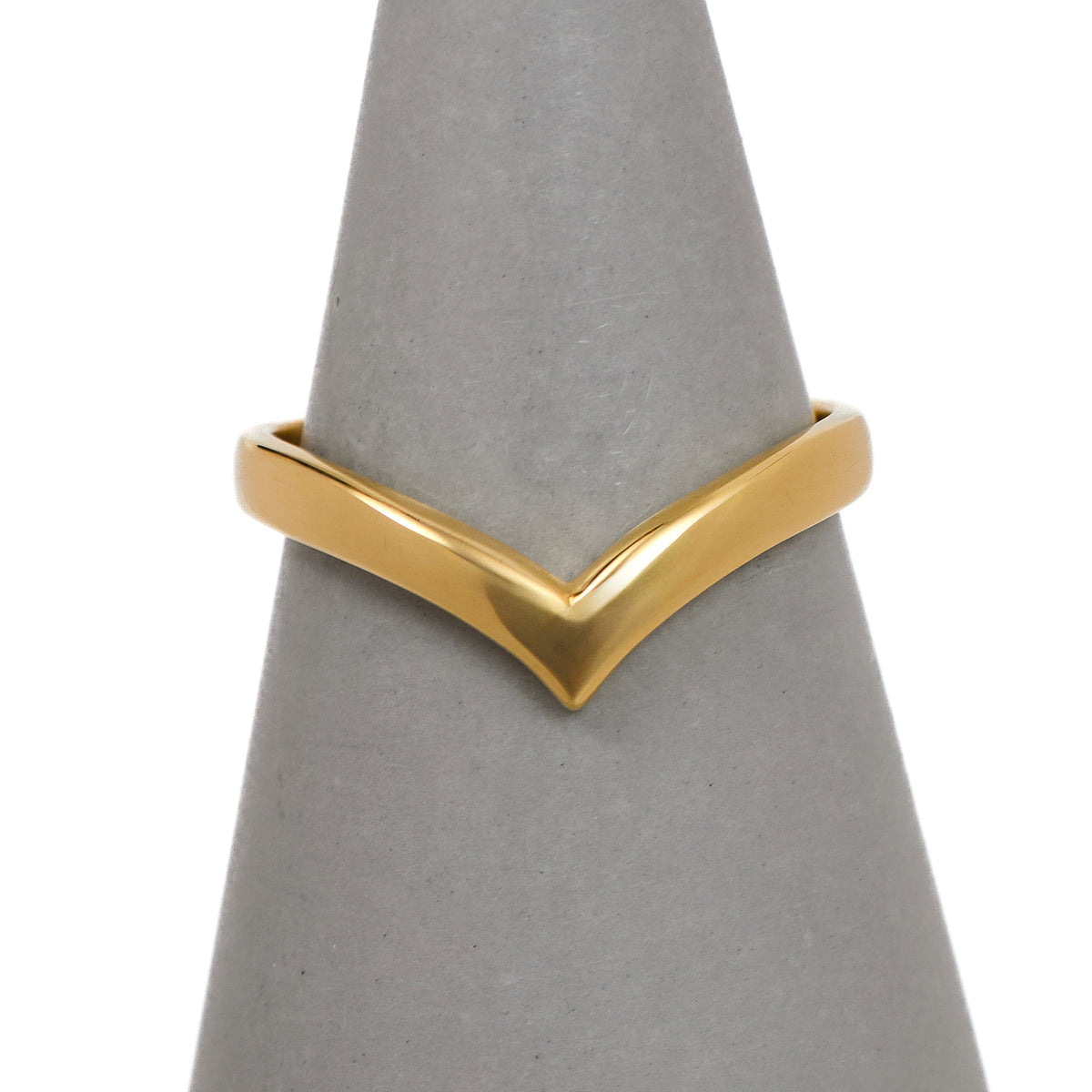 Pre-Owned 9ct Gold Wishbone Ring Size Q