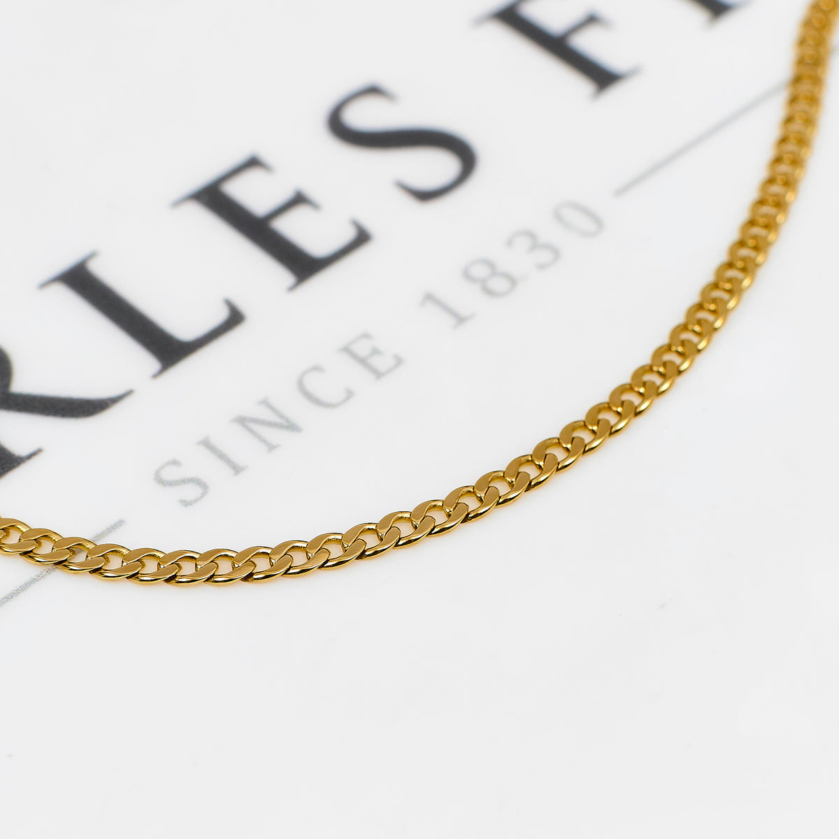 Pre-Owned 9ct Gold Curb Chain Bracelet 7.5 Inch