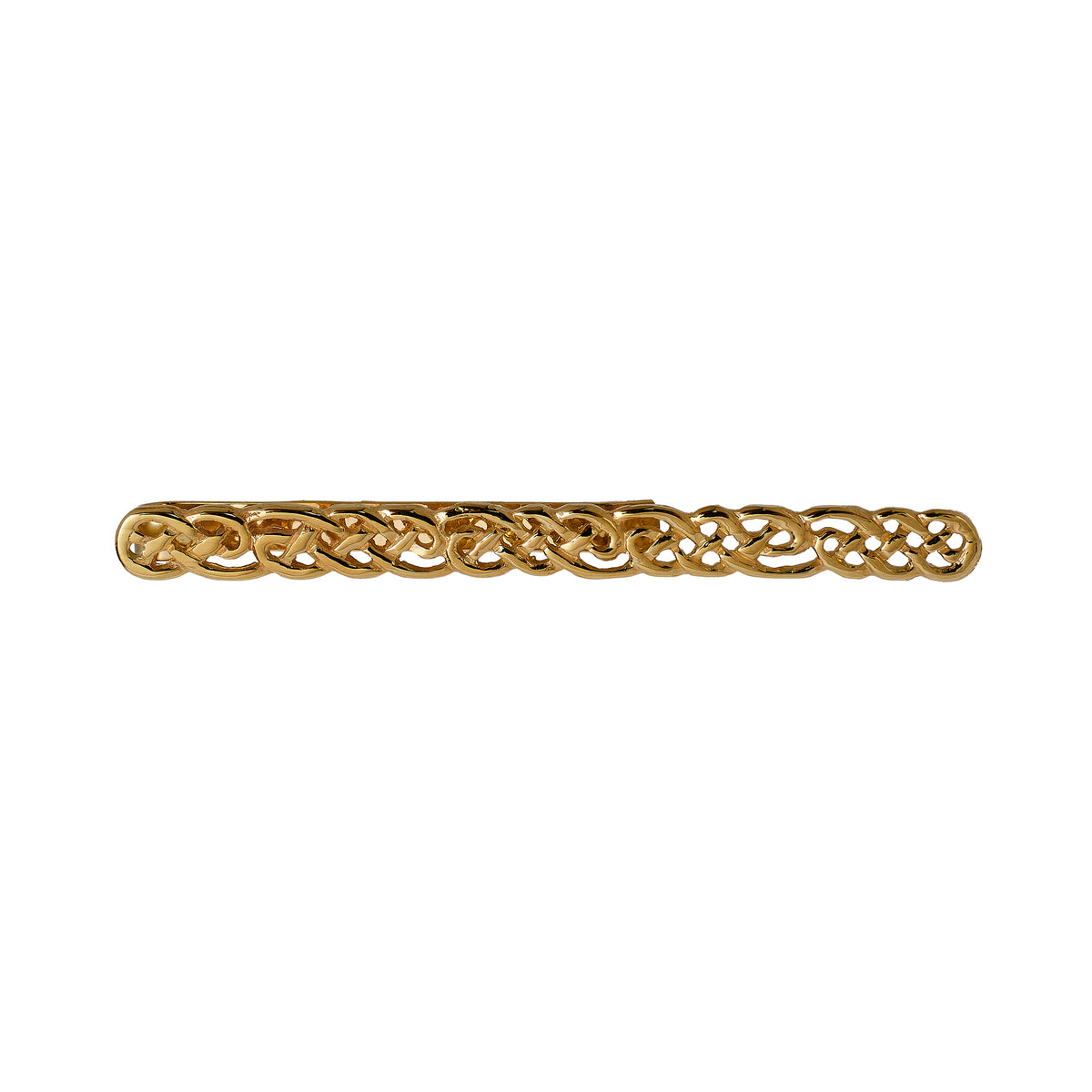 Pre-Owned 9ct Gold Celtic Knot Design Tie Slide