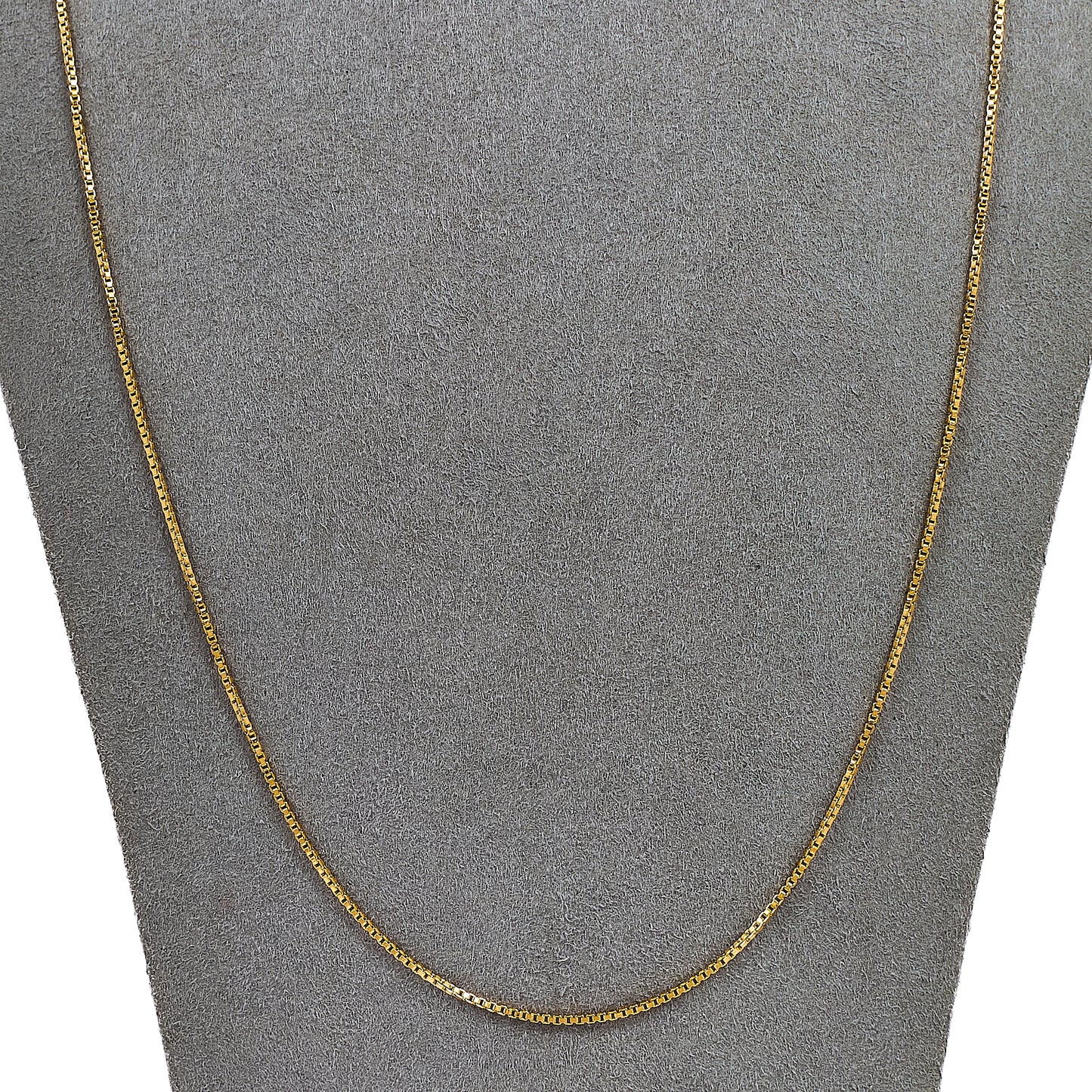 Pre-Owned 18ct Gold Box Link Chain Necklace 23 Inch