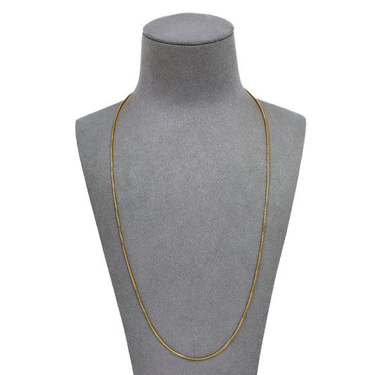 Pre-Owned 18ct Gold Box Link Chain Necklace 23 Inch