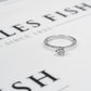 Pre-Owned 18ct White Gold Diamond Solitaire Ring Size R.5
