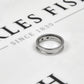 Pre-Owned 18ct White Gold 5 Diamond Band Ring Size L.5