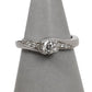 Pre-Owned 9ct White Gold Diamond Ring & Diamond Shoulders