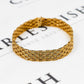 Pre-Owned 9ct Gold Brick Link Bracelet 7 Inch