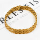 Pre-Owned 9ct Gold Brick Link Bracelet 7 Inch