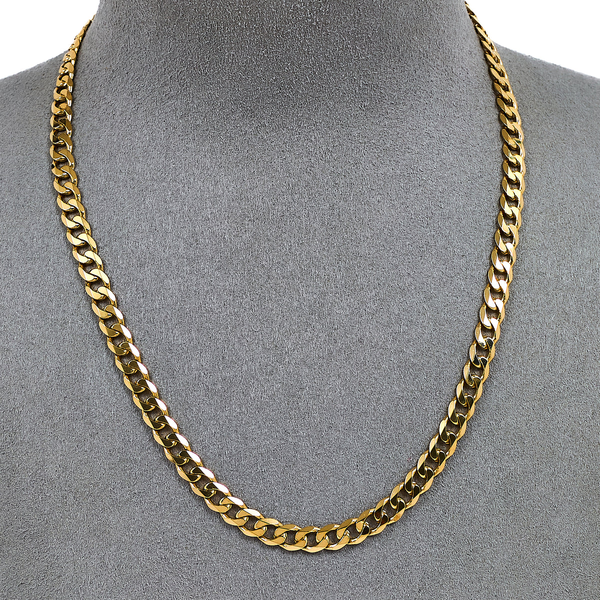 Pre-Owned 9ct Gold Curb Chain Necklace 16 Inch