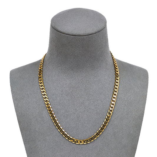 Pre-Owned 9ct Gold Curb Chain Necklace 16 Inch