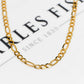 Pre-Owned 9ct Gold Figaro Chain Necklace 24 Inch