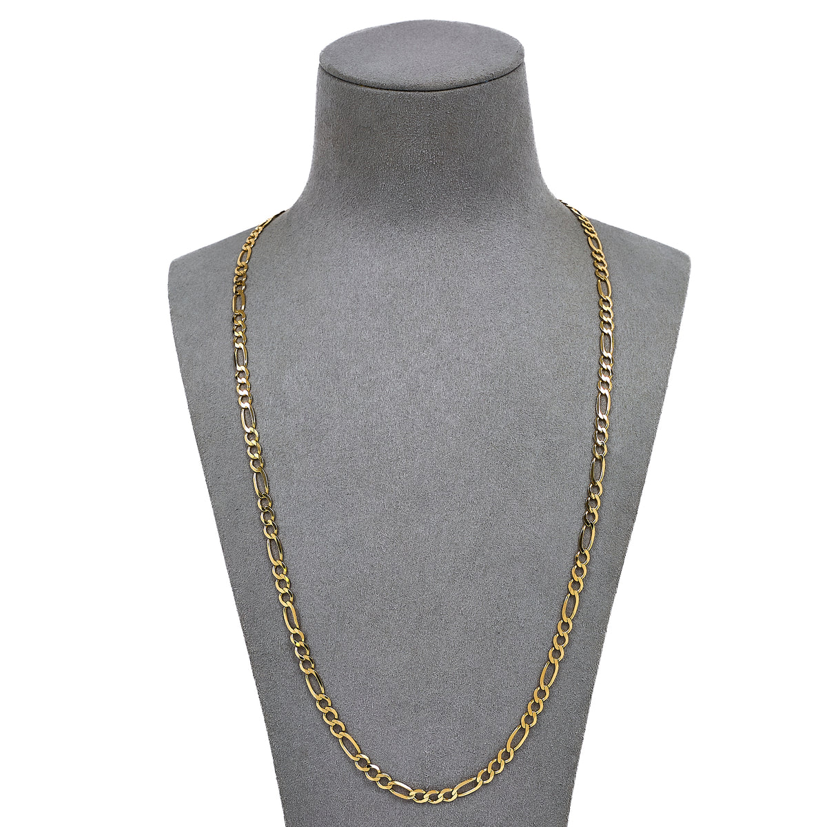Pre-Owned 9ct Gold Figaro Chain Necklace 24 Inch