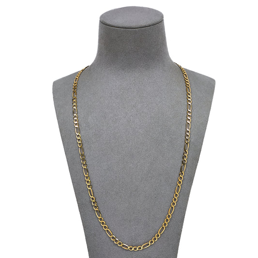 Pre-Owned 9ct Gold Figaro Chain Necklace 24 Inch
