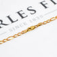 Pre-Owned 9ct Gold Figaro Chain Necklace 20 Inch