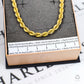 Pre-Owned 9ct Gold Rope Chain Bracelet 7.5 Inch