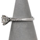 Pre-Owned 14ct White Gold Diamond Solitaire Ring Size L