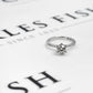 Pre-Owned 14ct White Gold Diamond Solitaire Ring Size L