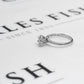 Pre-Owned 14ct White Gold Diamond Solitaire Ring Size L