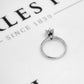 Pre-Owned 14ct White Gold Diamond Solitaire Ring Size L