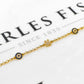Pre-Owned 14ct CZ Gold Belcher Chain Bracelet 6 Inch