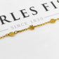 Pre-Owned 14ct CZ Gold Belcher Chain Bracelet 6 Inch