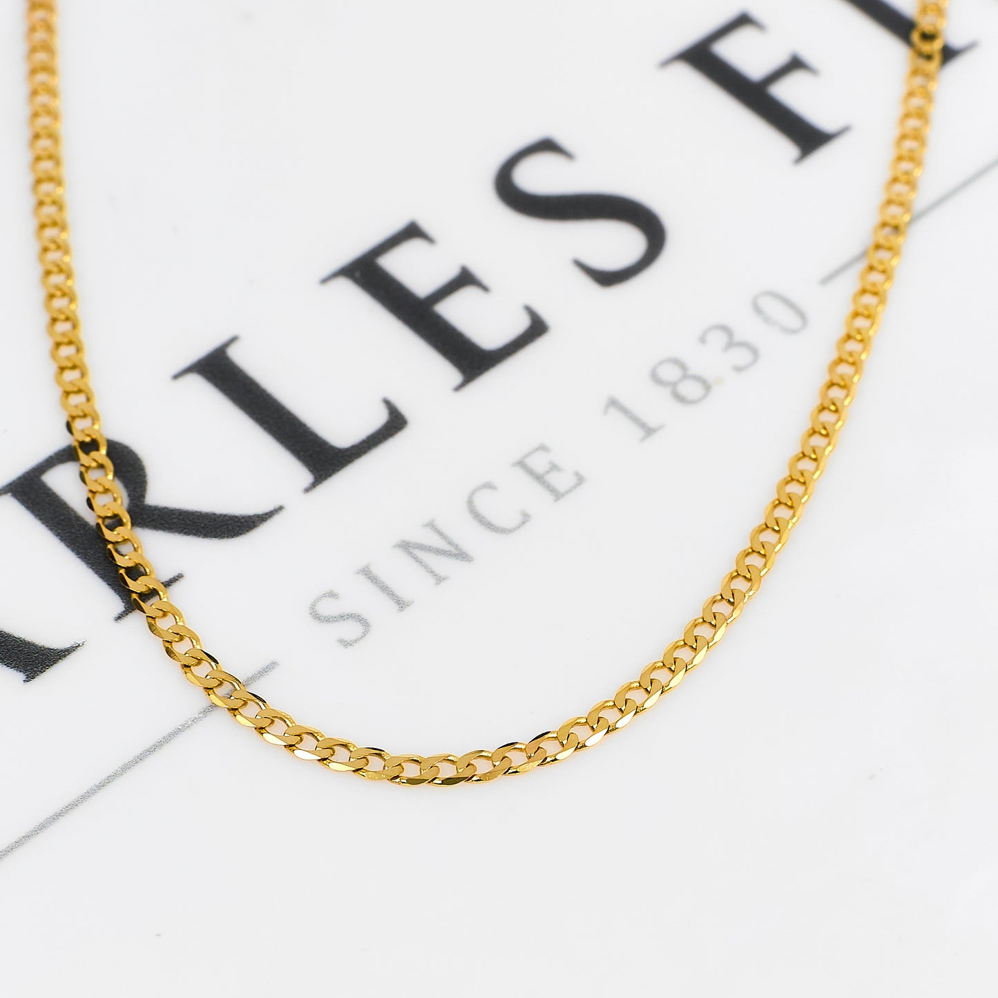 Pre-Owned 9ct Gold Curb Chain Necklace 20 Inch