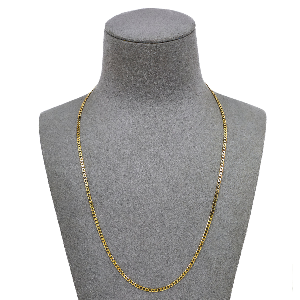 Pre-Owned 9ct Gold Curb Chain Necklace 20 Inch