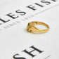 Pre-Owned 9ct Gold Pear Shaped Peridot Ring Size N