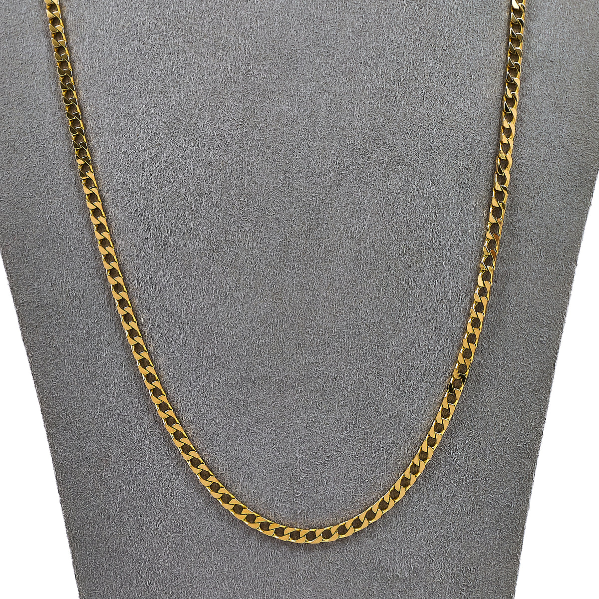 Pre-Owned 9ct Gold Curb Chain Necklace 24 Inch