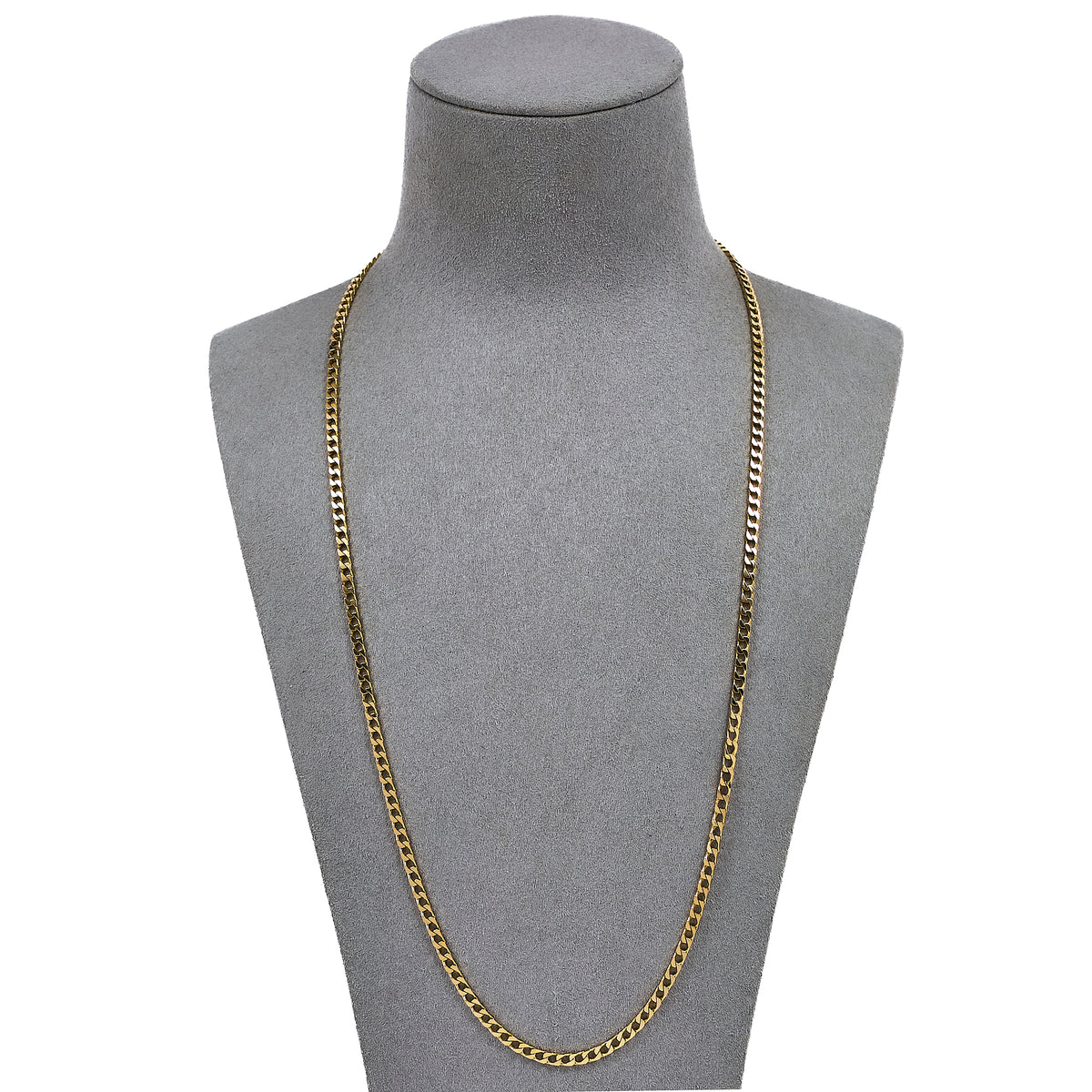 Pre-Owned 9ct Gold Curb Chain Necklace 24 Inch