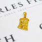 Pre-Owned 18ct Gold Jesus Head Pendant & Diamond Eyes