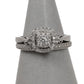 Pre-Owned 9ct White Gold Diamond Ring SET Size N.5