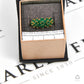 Pre-Owned 9ct Gold Triple Emerald Cluster Ring Size K