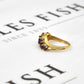 Pre-Owned 9ct Gold 5 Amethyst Dress Ring Size K
