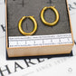 Pre-Owned 18ct Gold Oval Creole Hoop Earrings