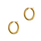 Pre-Owned 18ct Gold Oval Creole Hoop Earrings