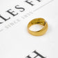Pre-Owned 18ct Gold CZ Abstract Design Ring Size Q