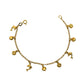 Pre-Owned 18ct Gold Belcher Chain Bracelet & 9 Charms 7 Inch