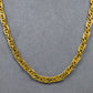 Pre-Owned 18ct Gold Matte Sectioned Necklace 18 Inch
