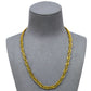 Pre-Owned 18ct Gold Matte Sectioned Necklace 18 Inch